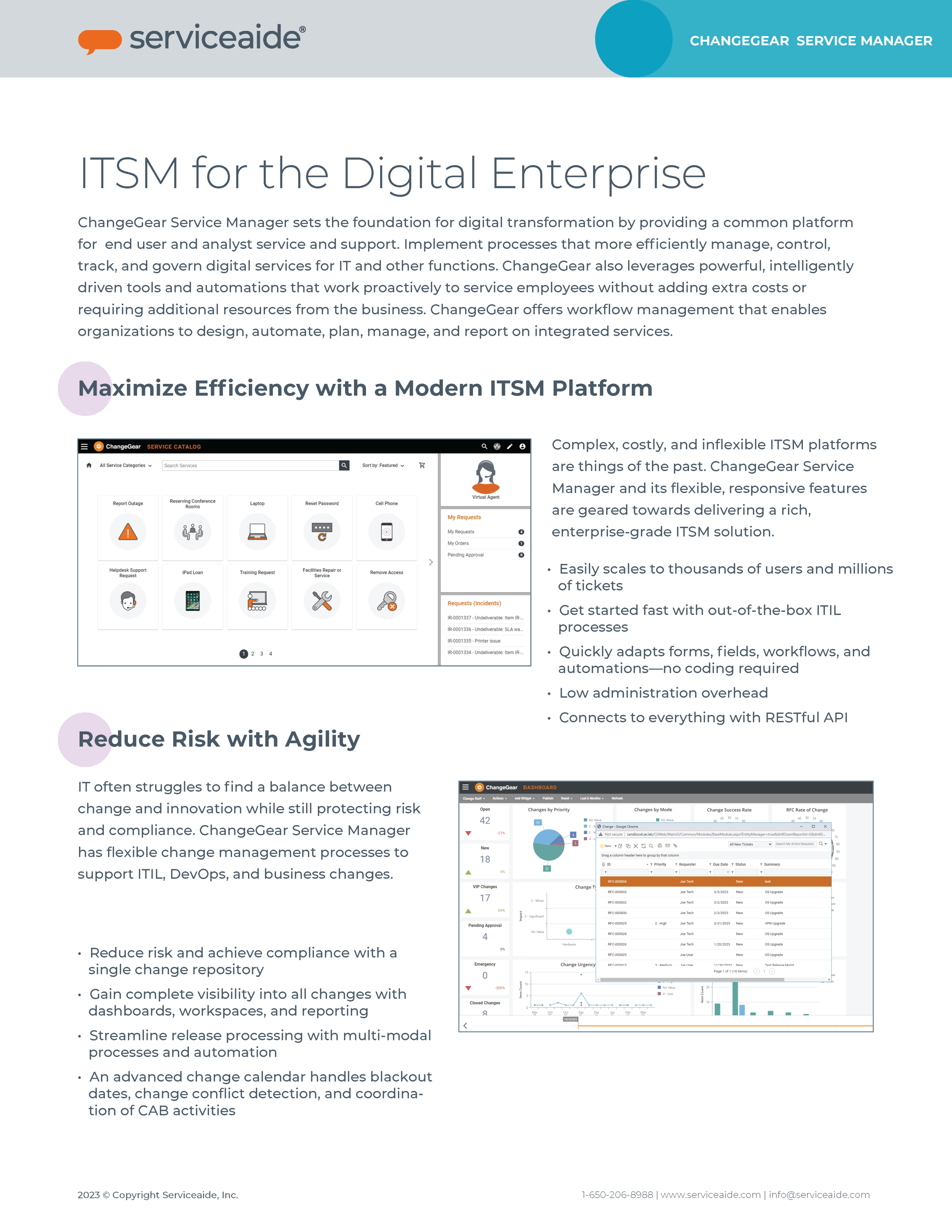 ChangeGear ITSM Datasheer TN
